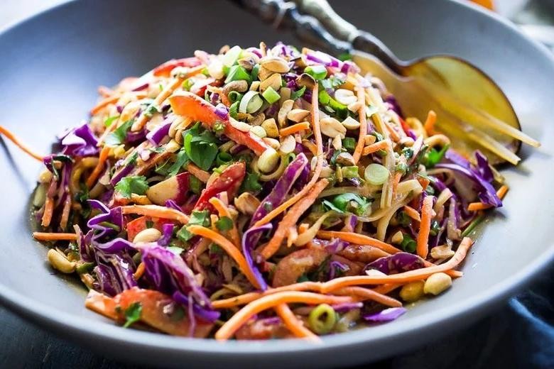 Spicy Thai Noodle Salad with Peanut Sauce