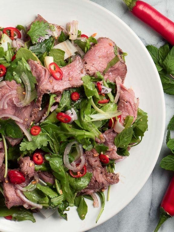 Spicy Thai Thin Sliced Beef Salad