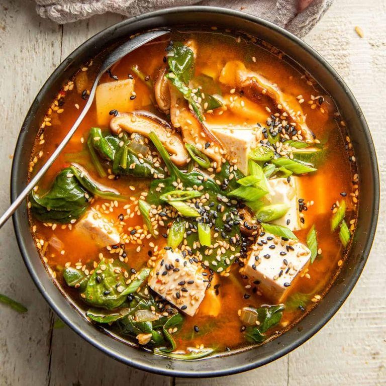 Spicy Tofu and Vegetable Soup