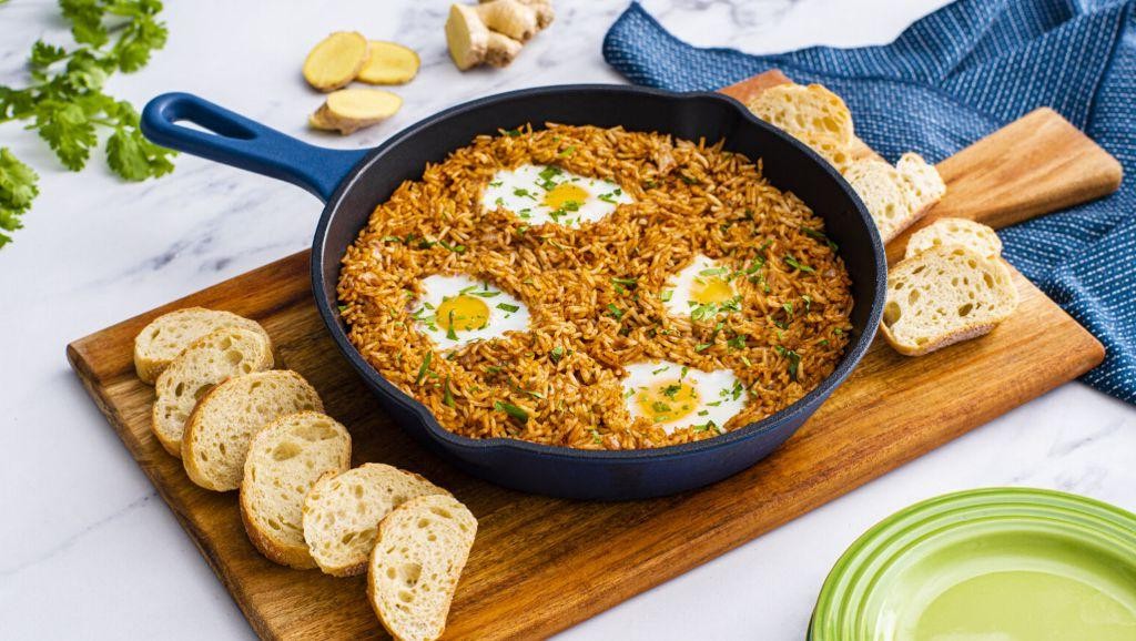 Spicy Tomato and Rice Casserole