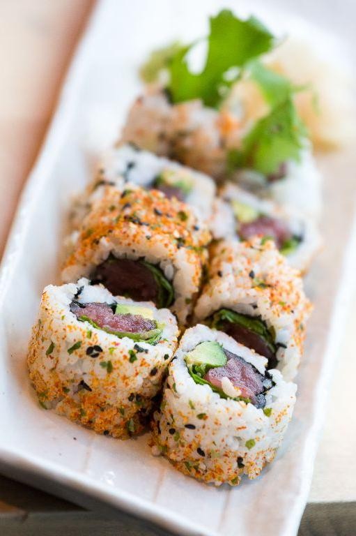 Spicy Tuna and Brown Rice Sushi Rolls
