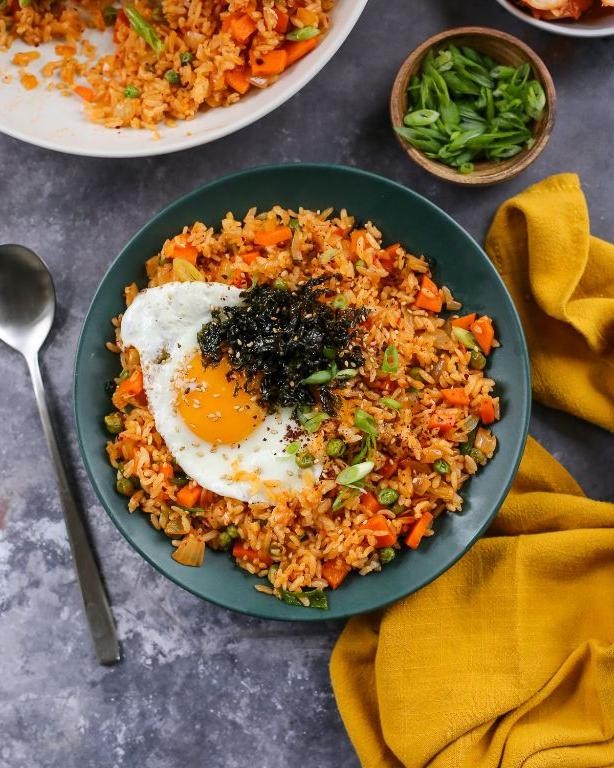 Spicy Umami-Enhanced Kimchi Fried Rice