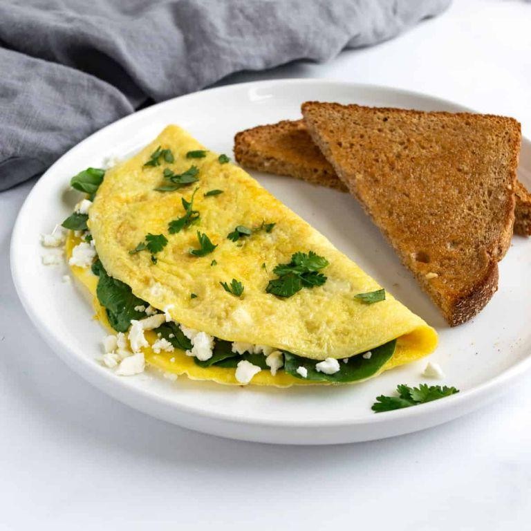 Spinach and Feta Omelette