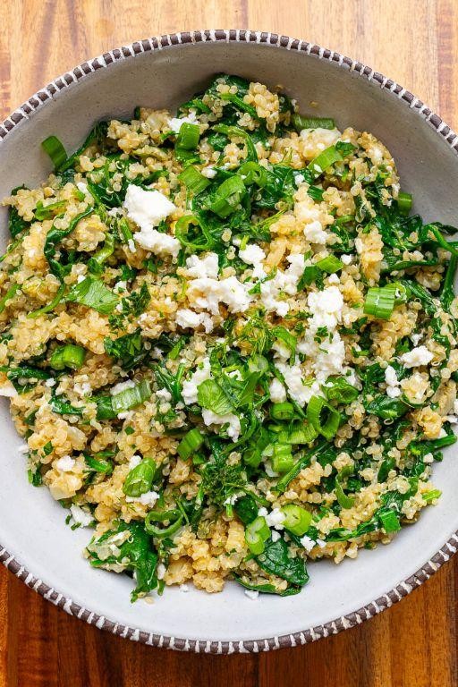 Spinach and Feta Quinoa Salad