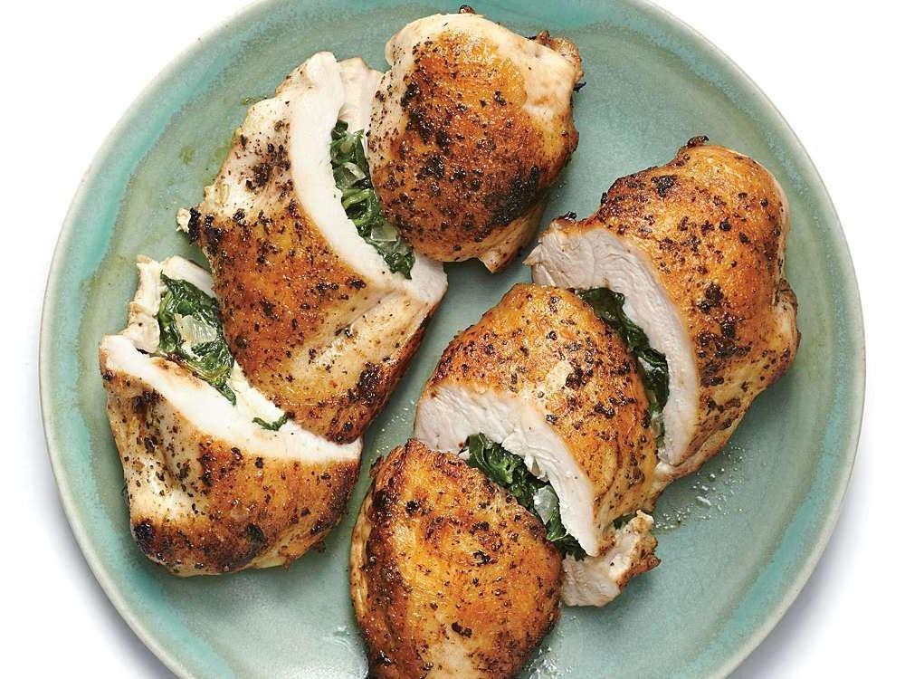 Spinach and Feta Stuffed Chicken Breast