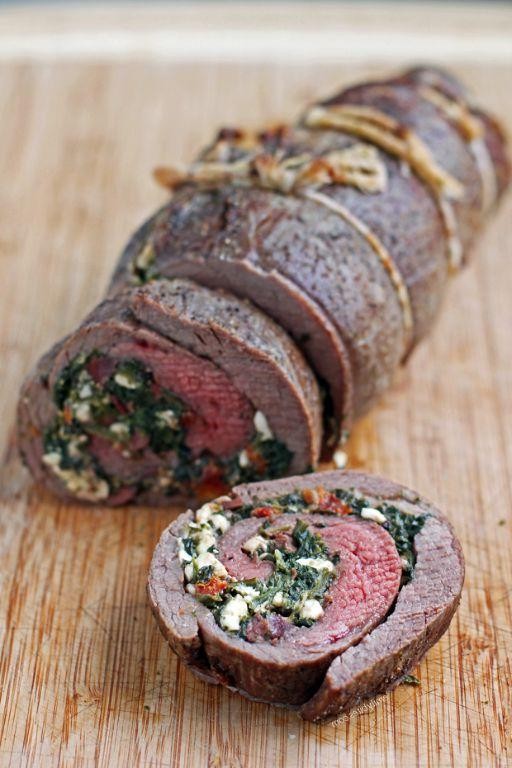Spinach and Feta Stuffed Flank Steak