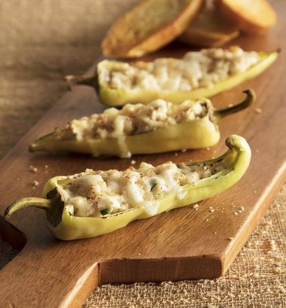 Spinach and Ricotta Stuffed Banana Peppers