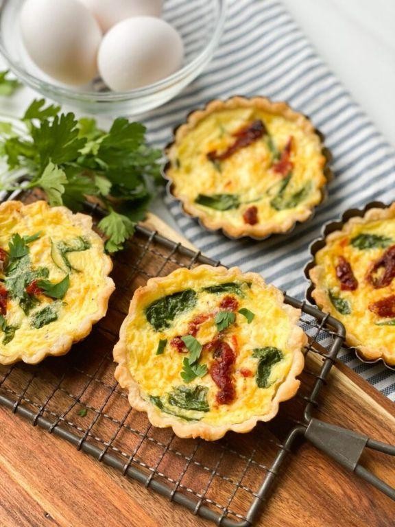 Spinach and Sun-Dried Tomato Tart