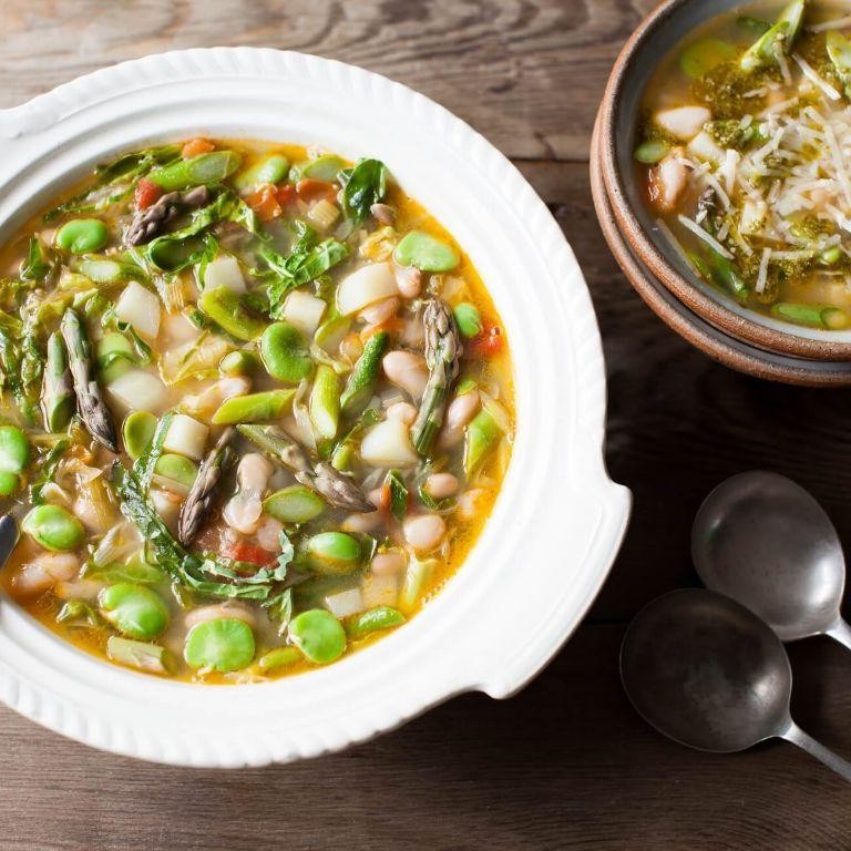 Springtime Minestrone with Cannellini Beans