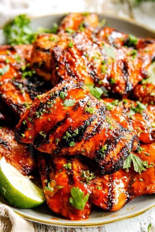 Sriracha Honey Lime Chicken Thighs