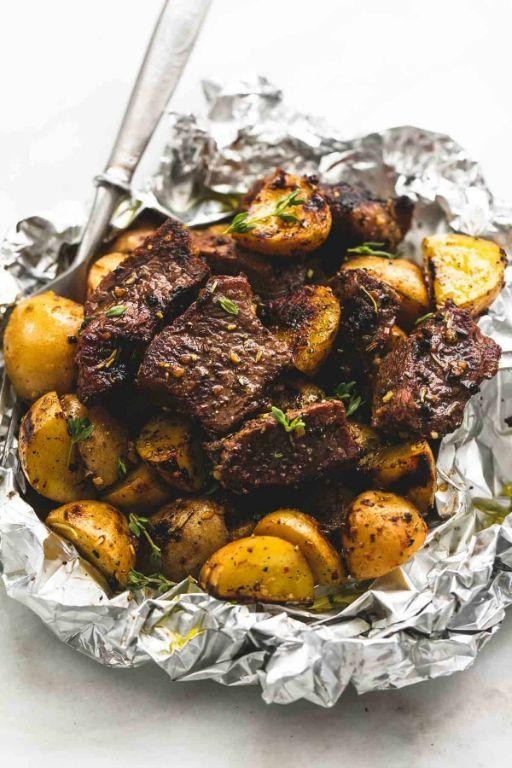 Steak and Potato Foil Packs