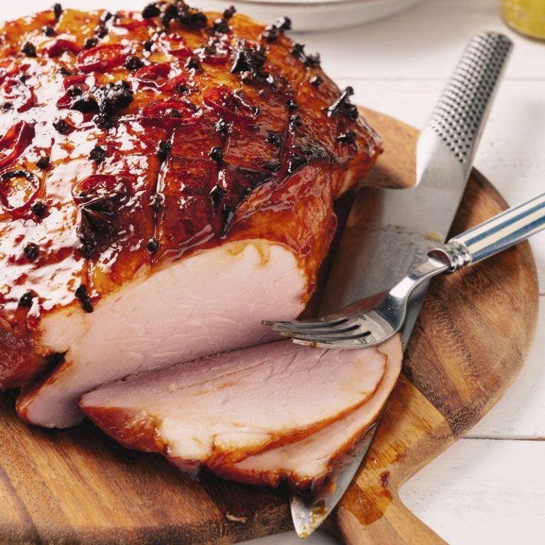 Sticky Asian-Style Baked Ham
