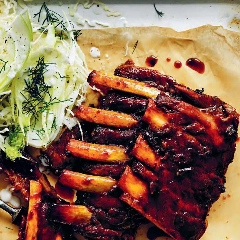 Sticky Maple Glazed Pork Ribs