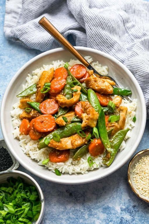 Stir-Fried Chicken with Sugar Snap Peas