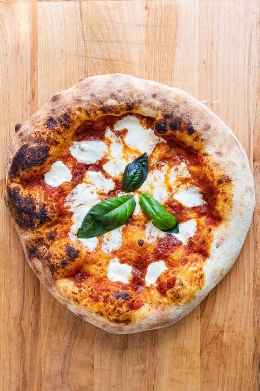 Stone-Baked Pizza Margherita with Olive Oil Infusion