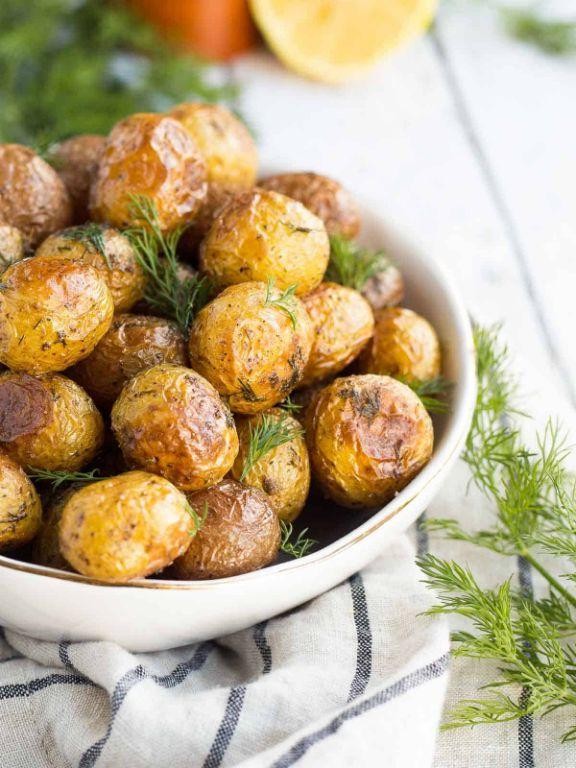 Stove Top Dill and Lemon Baby Potatoes