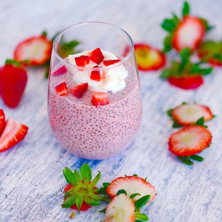 Strawberry Chia Seed Pudding