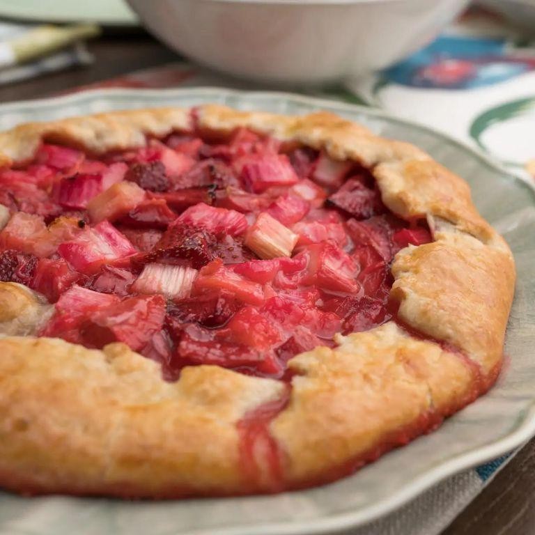 Strawberry Rhubarb Crostata