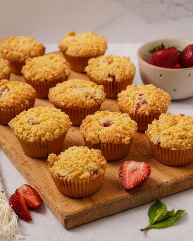 Strawberry Sour Cream Muffin Bread