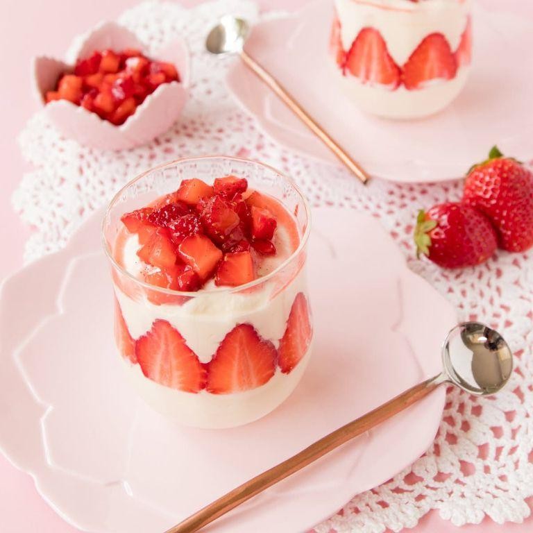 Strawberry and White Chocolate Mousse