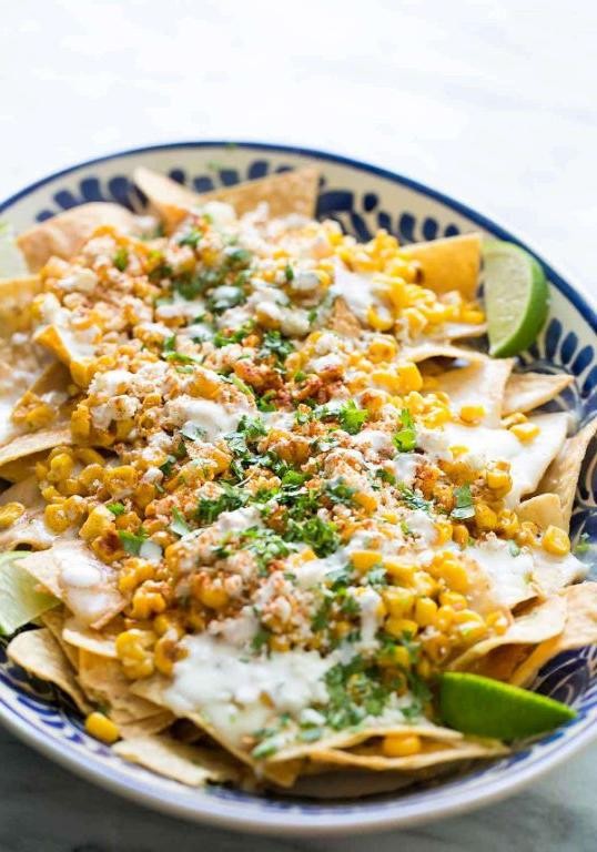 Street Corn Nachos with Jalapeño