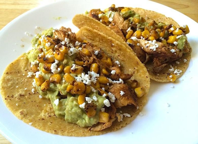 Street Corn Tacos with Lime Crema