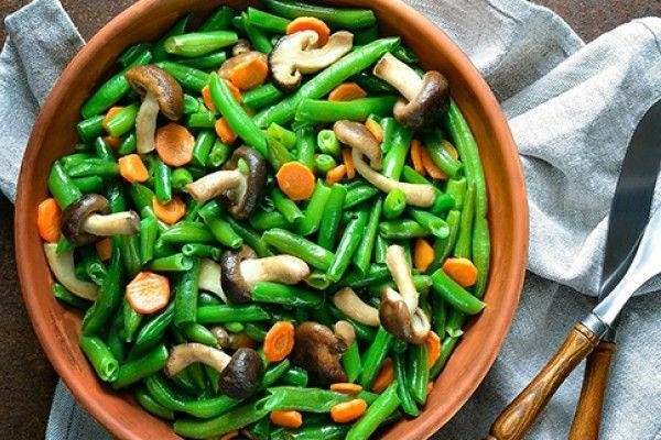 String Bean and Mushroom Medley