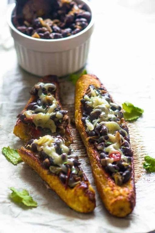 Stuffed Baked Plantain Boats