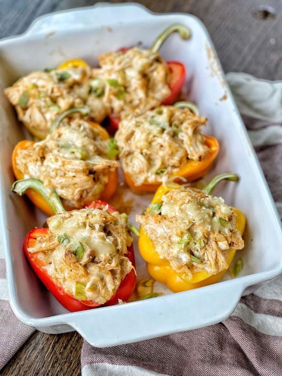 Stuffed Bell Peppers with Cream of Chicken