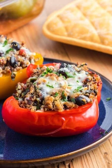 Stuffed Bell Peppers with Lean Turkey and Black Beans