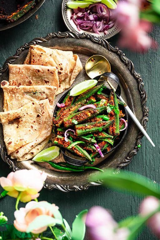 Stuffed Bhindi with Gujarati Spices