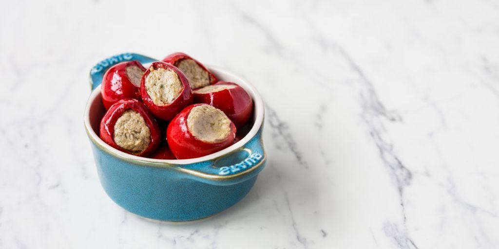 Stuffed Cherry Peppers with Tuna and Capers