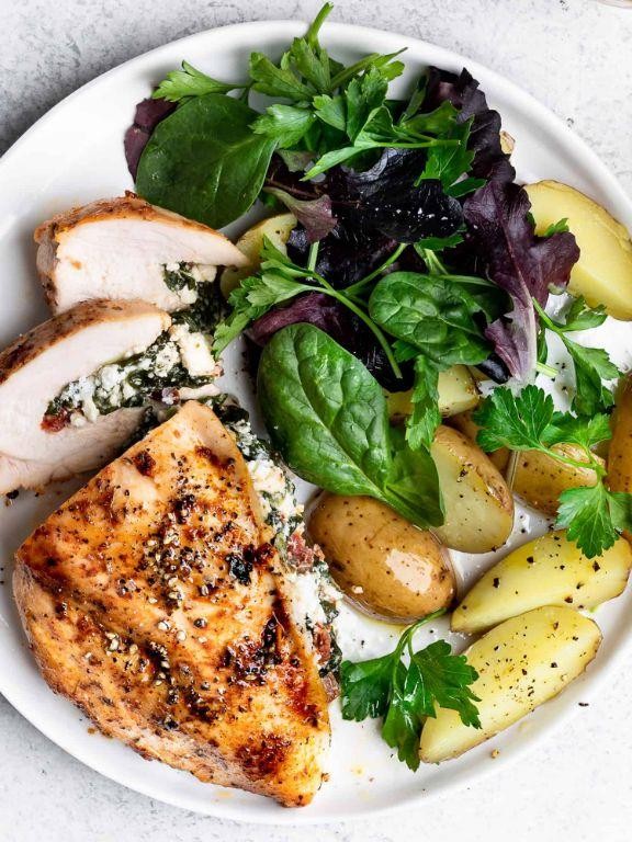 Stuffed Chicken Breast with Spinach and Feta