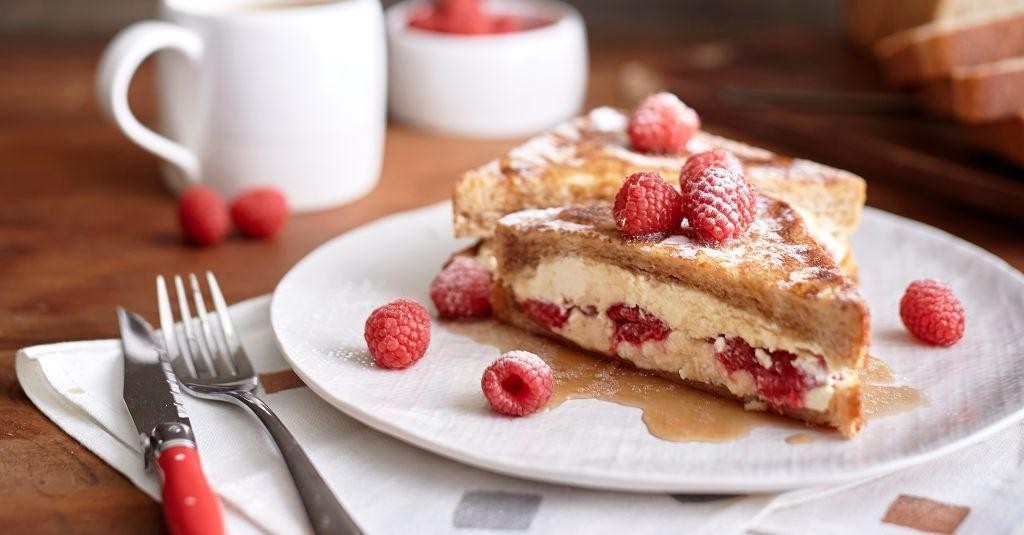 Stuffed French Toast with Raspberries and Ricotta