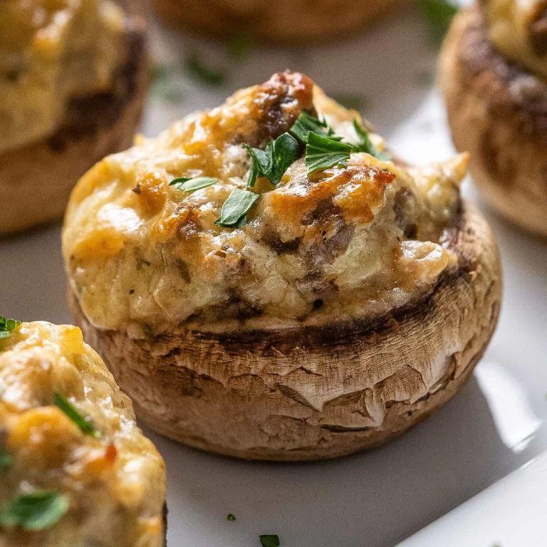 Stuffed Mushrooms with Italian Sausage