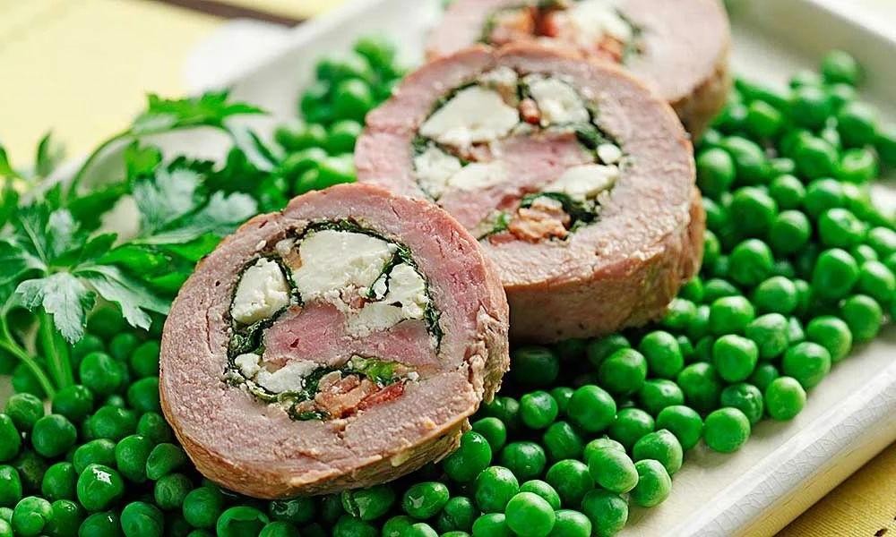 Stuffed Pork Loin with Spinach and Feta