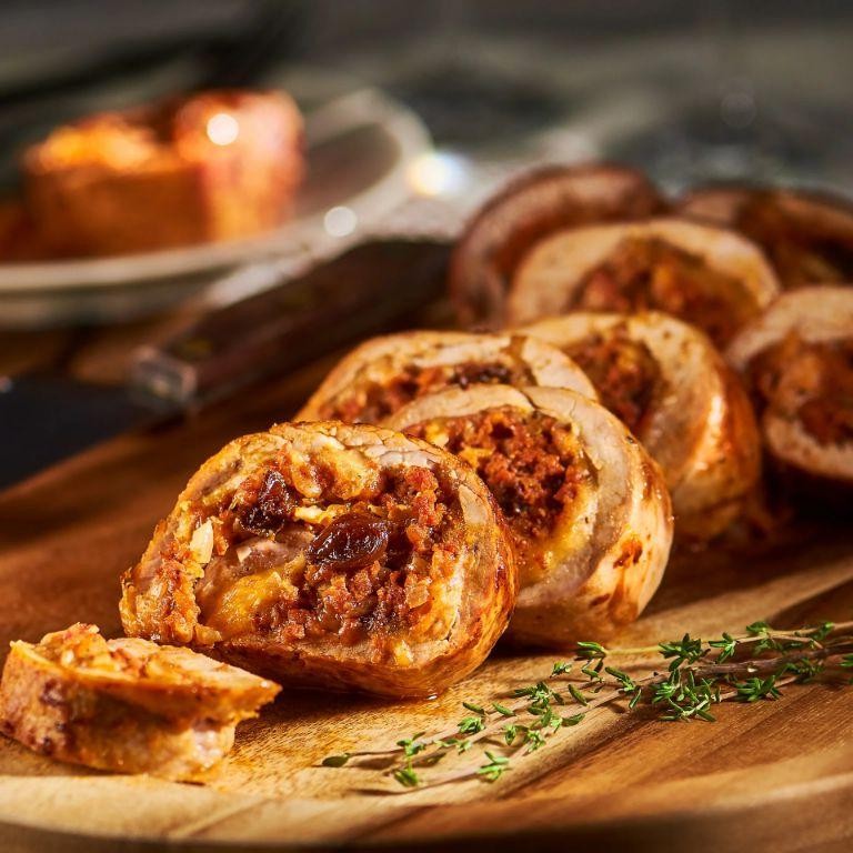 Stuffed Pork Tenderloin with Chorizo and Cotija Cheese