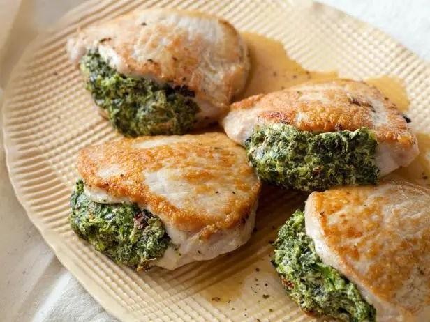 Stuffed Spinach and Cheese Butterfly Pork Chops