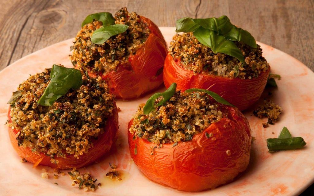 Stuffed Tomatoes with Quinoa and Herbs