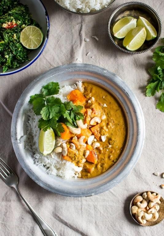 Sugar Pumpkin Curry with Coconut Milk