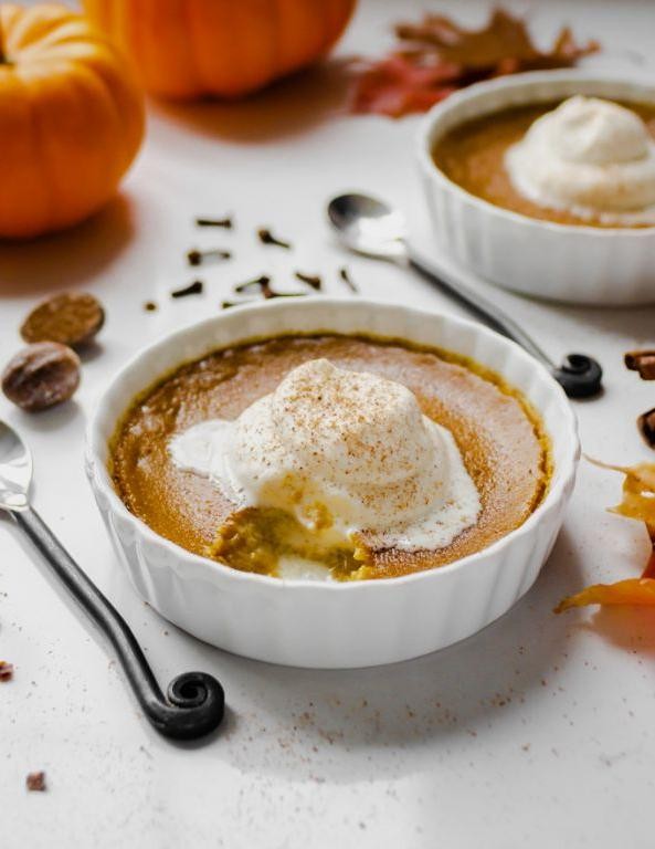 Sugar Pumpkin Custard with Nutmeg