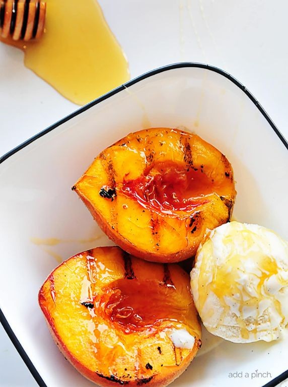Summer Grilled Peaches with Honey