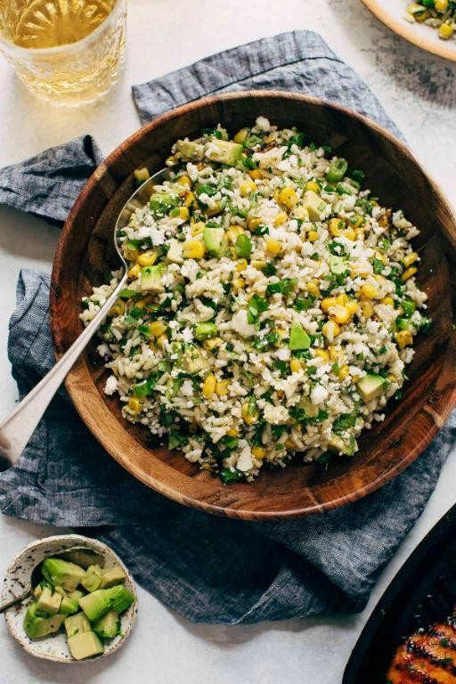 Summer Rice Salad with Corn and Avocado