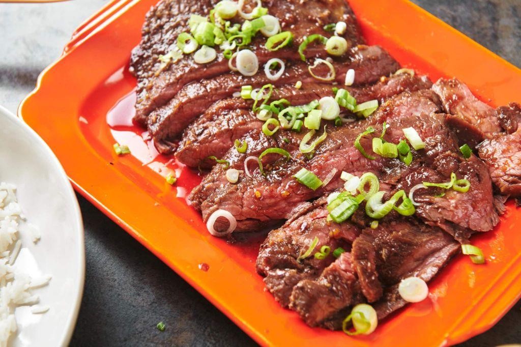 Sumptuous Soy and Ginger Flank Steak in a Pan
