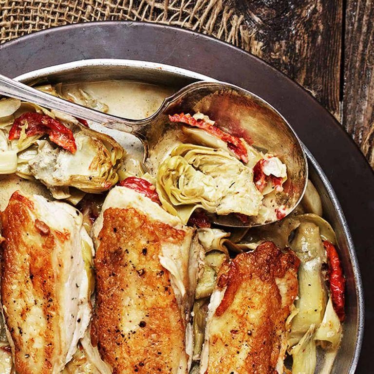 Sun-Dried Tomato and Artichoke Chicken