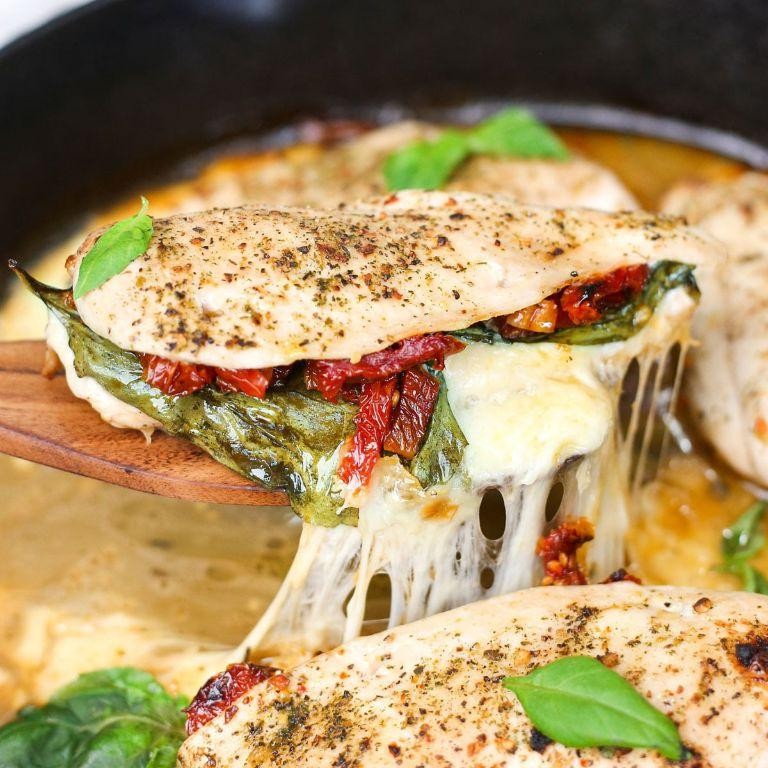 Sun-Dried Tomato and Mozzarella Chicken