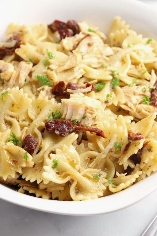 Sundried Pesto Mozzarella Chicken Bow Ties