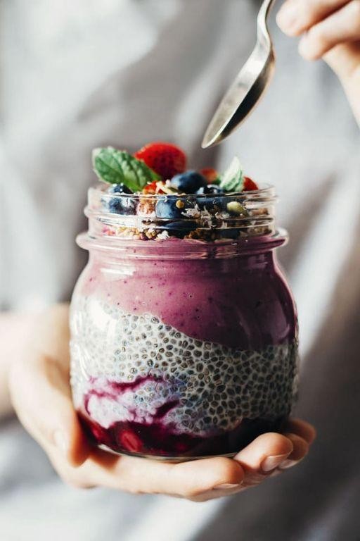 Superfood Acai Bowl with Chia Seeds