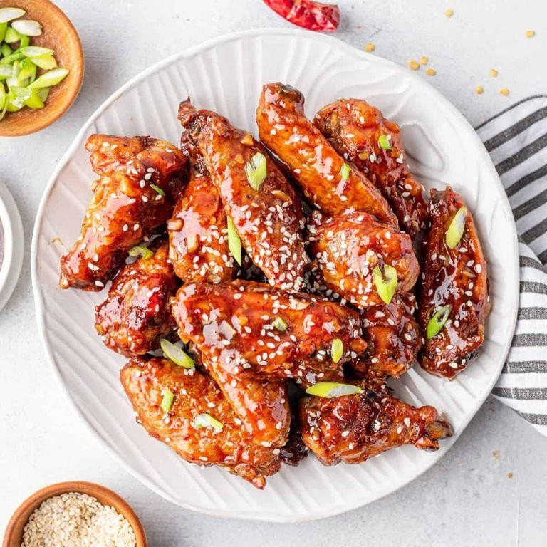 Sweet Chili Grilled Wings with Sesame