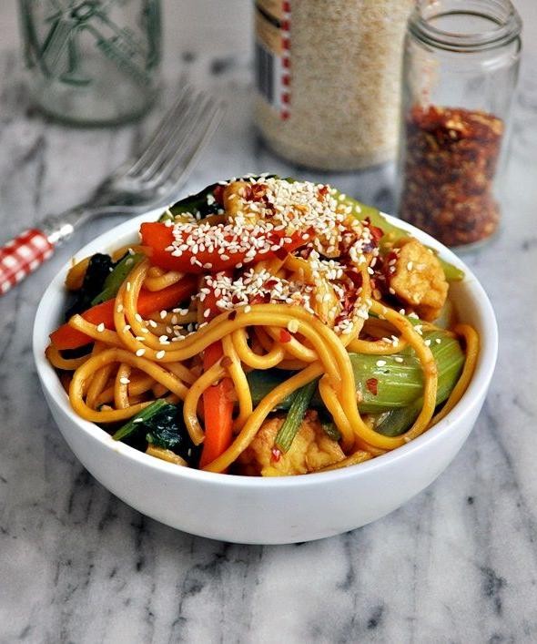 Sweet Chili Thai Noodles with Vegetables